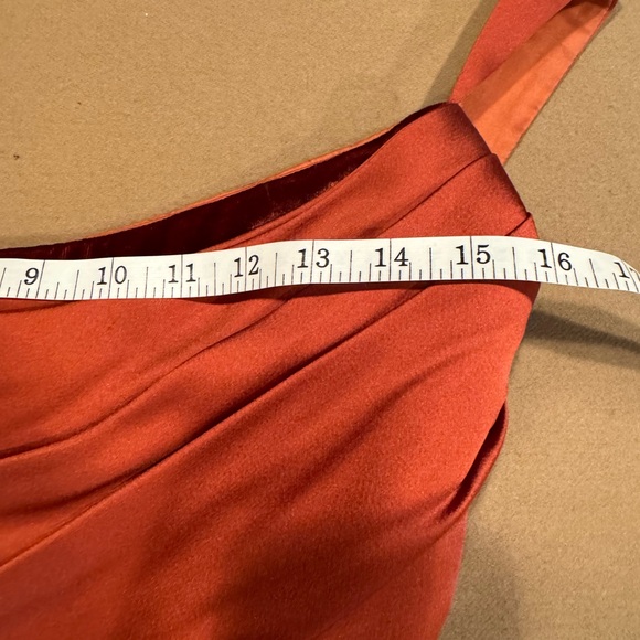 Reem Acra Copper Satin Gown - size 10 - Picture 12 of 14